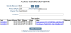 Accounts Receivable Batch Payments screen example showing all open invoices for a selected A/R account